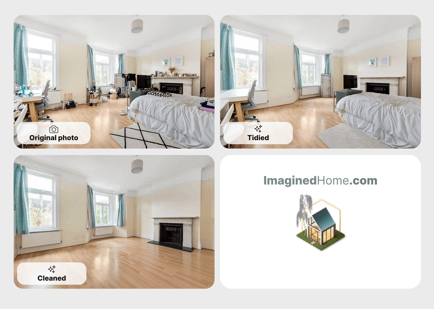 3-step process: Upload → AI Processing → Clean Result